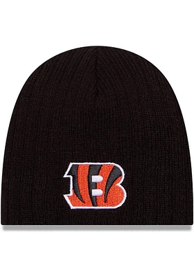 New Era Cincinnati Bengals Evergreen Mini Fan Baby Knit Hat - Black