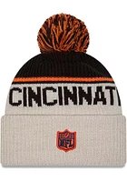 New Era Cincinnati Bengals Ivory 2024 Sideline Historic Sport Cuff Mens Knit Hat