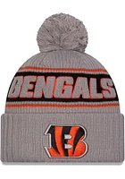 New Era Cincinnati Bengals Grey 2024 Sideline GRA Sport Cuff Mens Knit Hat