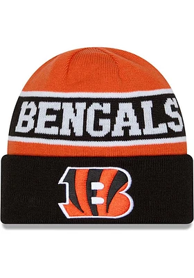 New Era Cincinnati Bengals Black Reverse Cuff Mens Knit Hat