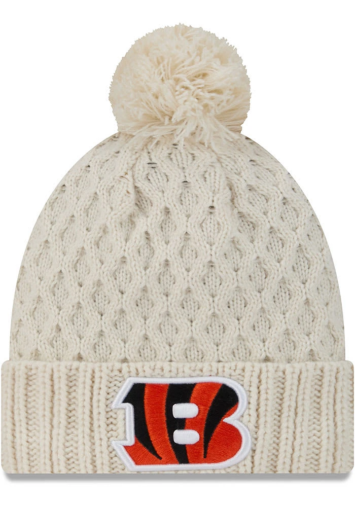 New Era Cincinnati Bengals Chunky Cuff Pom Womens Knit Hat