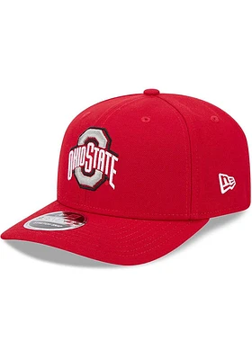 New Era Ohio State Buckeyes Stretch 9SEVENTY Adjustable Hat - Red