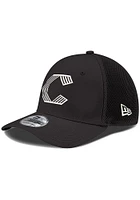 New Era Cincinnati Reds Mens Black NEO 39THIRTY Design Flex Hat