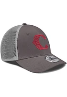 New Era Cincinnati Reds Mens Graphite 2T NEO 39THIRTY Design Flex Hat