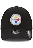 New Era Pittsburgh Steelers Mens Black Team Classic 39THIRTY Flex Hat