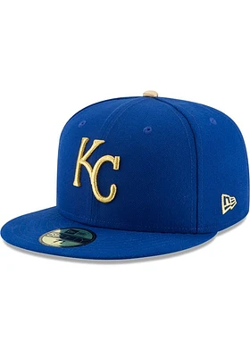 New Era Kansas City Royals Mens Blue Alt AC 59FIFTY Fitted Hat
