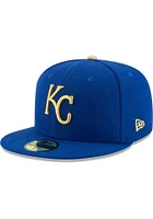 New Era Kansas City Royals Mens Blue Alt AC 59FIFTY Fitted Hat