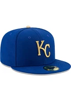 New Era Kansas City Royals Mens Blue Alt AC 59FIFTY Fitted Hat