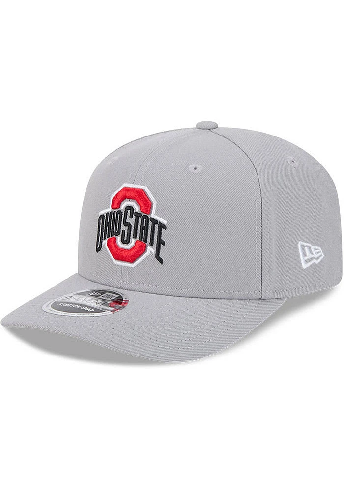 New Era Ohio State Buckeyes Stretch Snap 9SEVENTY Adjustable Hat - Grey