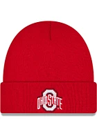 New Era Ohio State Buckeyes Cuff Adjustable Hat - Red