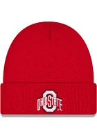 New Era Ohio State Buckeyes Cuff Adjustable Hat - Red