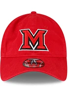 New Era Miami RedHawks Core Classic 9TWENTY 2.0 Adjustable Hat - Red