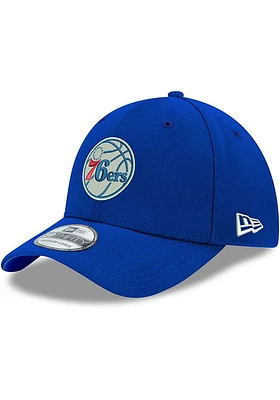 New Era Philadelphia 76ers Mens Blue Team Classic 39THIRTY Flex Hat