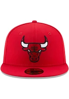New Era Chicago Bulls Mens Red 59FIFTY Fitted Hat