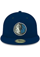 New Era Dallas Mavericks Mens Navy Blue 59FIFTY Fitted Hat