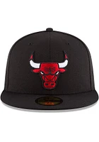 New Era Chicago Bulls Mens Black 59FIFTY Fitted Hat