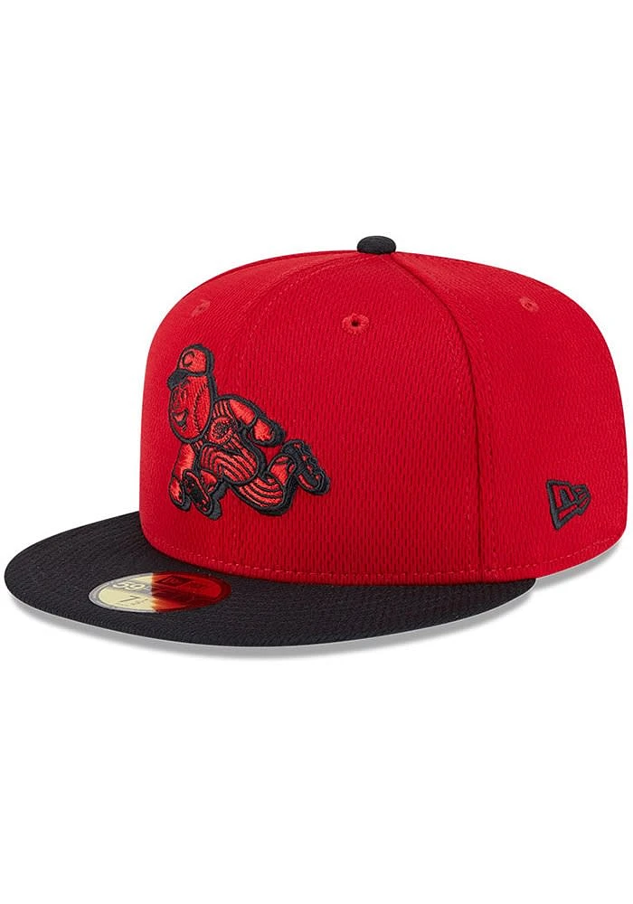 New Era Cincinnati Reds Mens 2025 Clubhouse Modern Crown 59FIFTY Fitted Hat
