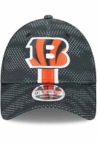 New Era Cincinnati Bengals Black 2024 Sideline JR Stretch 9FORTY Youth Adjustable Hat