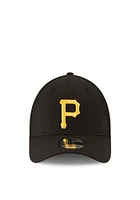 New Era Pittsburgh Pirates Mens Black Team Classic 39THIRTY Flex Hat