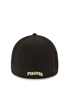 New Era Pittsburgh Pirates Mens Black Team Classic 39THIRTY Flex Hat