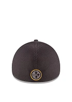 New Era Pittsburgh Steelers Mens Grey Grayed Out Neo 2 39THIRTY Flex Hat