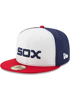 New Era Chicago White Sox Mens Black AC Alt 59FIFTY Fitted Hat