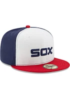 New Era Chicago White Sox Mens Black AC Alt 59FIFTY Fitted Hat