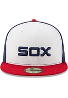 New Era Chicago White Sox Mens Black AC Alt 59FIFTY Fitted Hat