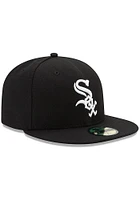 New Era Chicago White Sox Mens Black AC Game 59FIFTY Fitted Hat