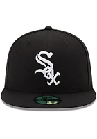 New Era Chicago White Sox Mens Black AC Game 59FIFTY Fitted Hat