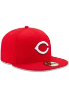 New Era Cincinnati Reds Mens Red AC Home 59FIFTY Fitted Hat