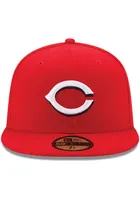 New Era Cincinnati Reds Mens Red AC Home 59FIFTY Fitted Hat