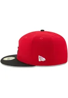 New Era Cincinnati Reds Mens Red AC Road  59FIFTY Fitted Hat