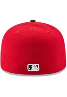 New Era Cincinnati Reds Mens Red AC Road  59FIFTY Fitted Hat