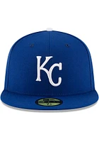 New Era Kansas City Royals Mens Blue AC Game 59FIFTY Fitted Hat