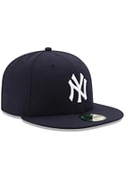 New Era York Yankees Mens Blue AC Game 59FIFTY Fitted Hat