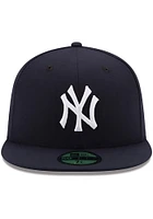 New Era York Yankees Mens Blue AC Game 59FIFTY Fitted Hat