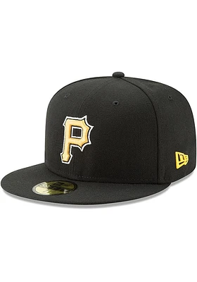 New Era Pittsburgh Pirates Mens Black AC Alt 59FIFTY Fitted Hat