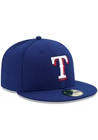 New Era Texas Rangers Blue AC Game JR 59FIFTY Youth Fitted Hat