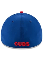 New Era Chicago Cubs Mens Blue Game Team Classic 39THIRTY Flex Hat