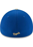 New Era Kansas City Royals Mens Blue Alt Team Classic 39THIRTY Flex Hat