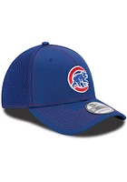New Era Chicago Cubs Mens Blue Bear Team Neo 39THIRTY Flex Hat