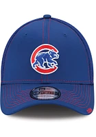 New Era Chicago Cubs Mens Blue Bear Team Neo 39THIRTY Flex Hat