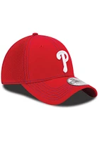New Era Philadelphia Phillies Mens Red Team Neo 39THIRTY Flex Hat