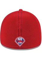 New Era Philadelphia Phillies Mens Red Team Neo 39THIRTY Flex Hat