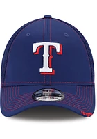 New Era Texas Rangers Mens Blue Team Neo 39THIRTY Flex Hat