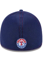New Era Texas Rangers Mens Blue Team Neo 39THIRTY Flex Hat