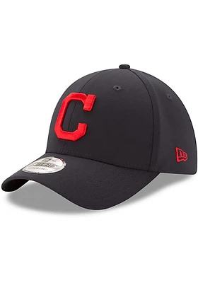 New Era Cleveland Guardians Navy Blue Road Jr Team Classic 39THIRTY Youth Flex Hat