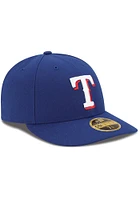 New Era Texas Rangers Mens Blue AC Game LC 59FIFTY Fitted Hat