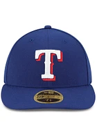 New Era Texas Rangers Mens Blue AC Game LC 59FIFTY Fitted Hat